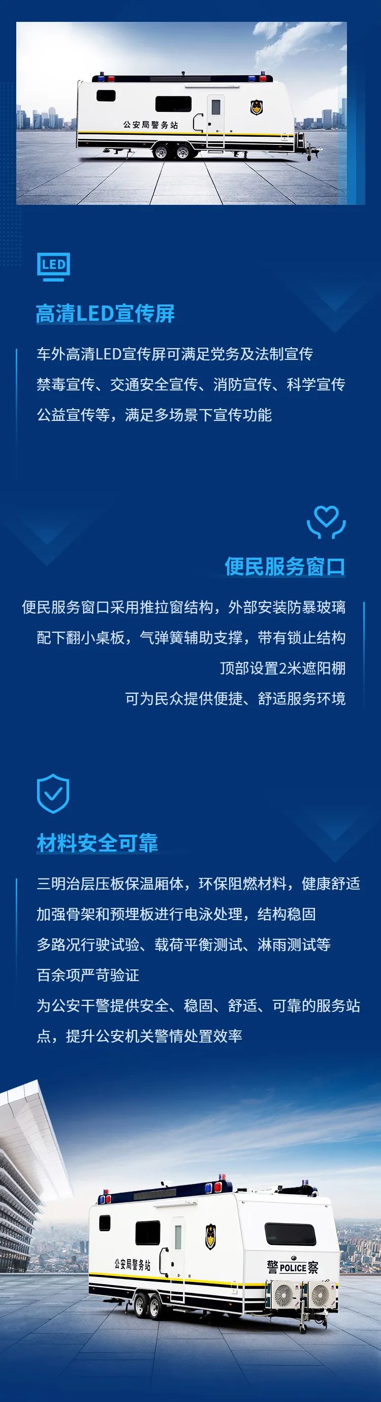 壹定发拖挂式方舱警务站——全能警务站点，全程守护平安中国